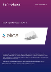 Elica FOLD S IX/A/52 Prescriptions De Montage Et Mode D'emploi