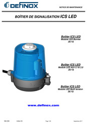 Definox ICS LED 2E/1S Notice De Maintenance