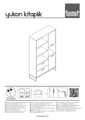 furmet yukon kitaplik Instructions De Montage