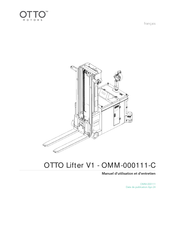 OTTO MOTORS OTTO Lifter V1 Manuel D'utilisation Et D'entretien