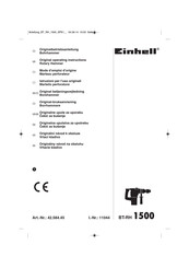 EINHELL BT-RH 1500 Mode D'emploi D'origine