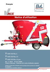 BVL V-MIX Fill Plus LS pro Notice D'utilisation