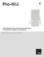 Nice Pro-H Instructions Et Avertissements Pour L'installation