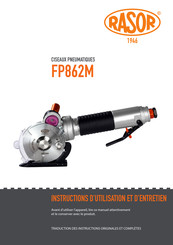 RASOR FP862M Instructions D'utilisation Et D'entretien