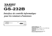 Yaesu GS-232B Mode D'emploi