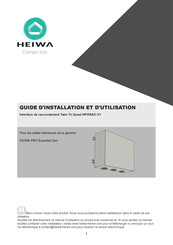 HEIWA Twin Tri Quad HPORAC-V1 Guide D'installation Et D'utilisation