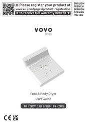 VOVO BD-7700G Guide D'utilisation