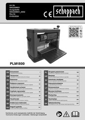 Scheppach PLM1800 Traduction Des Instructions D'origine