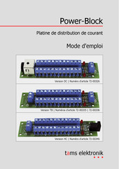 tams elektronik 72-00336 Mode D'emploi