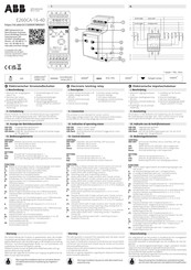 Abb E260CA-16-40 Guide Rapide