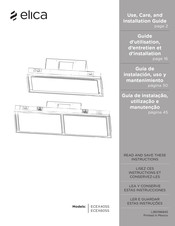 Elica ECEX60SS Guide D'utilisation, D'entretien Et D'installation