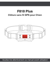 PETDIARY F810 Plus Manuel D'utilisation