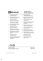 EINHELL GC-CH 1846 Li Instructions D'origine