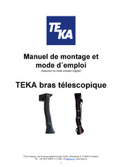 Teka 97616 Manuel De Montage Et Mode D'emploi