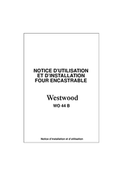 Westwood WO 44 B Notice D'utilisation