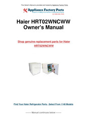 Haier HRT02WNC Guide De L'utilisateur