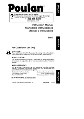 Poulan S1970 Manuel D'instructions