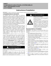 Carrier N4A7T Instructions D'installation