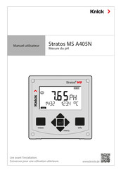 Knick Stratos MS A405N Manuel Utilisateur