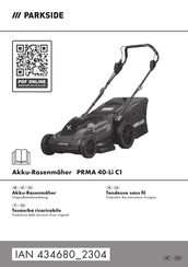 Parkside PRMA 40-Li C1 Traduction Des Instructions D'origine