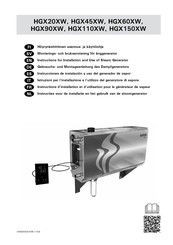 Harvia HGX150XW Instructions D'installation Et D'utilisation