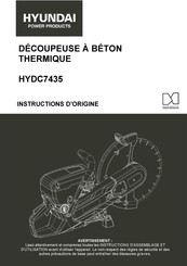 Hyundai power products HYDC7435 Instructions D'origine