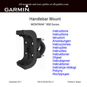 Garmin MONTANA 600 Série Manuel D'instructions