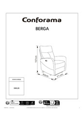 CONFORAMA BERGA 599128 Instructions De Montage