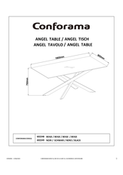 CONFORAMA ANGEL 602248 Instructions De Montage