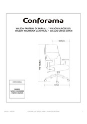 CONFORAMA WILSON 590920 Instructions De Montage