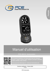 PCE Instruments PCE-AM 30 Manuel D'utilisation