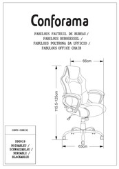 CONFORAMA FABULOUS 590919 Instructions De Montage