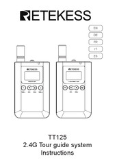 Retekess TT125 Instructions