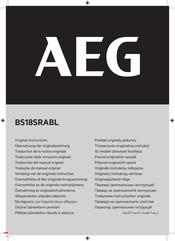 AEG BS18SRABL Traduction De La Notice Originale