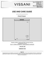 Vissani MDCF7WH Guide D'utilisation Et D'entretien