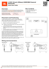 JBL L10CS Guide De Démarrage Rapide