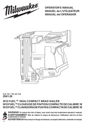 Milwaukee 2541-20 Manuel De L'utilisateur