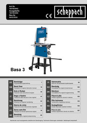 Scheppach Basa 3 Traduction Des Instructions D'origine