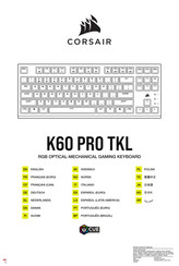 Corsair K60 PRO Mode D'emploi