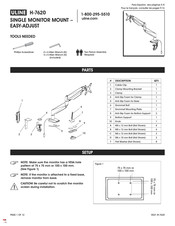 Uline H-7620 Guide D'installation