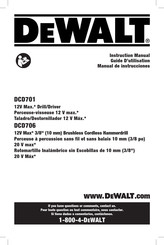 DeWalt DCD701B Guide D'utilisation