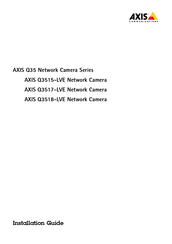 Axis Communications Q3517-LVE Instructions D'installation