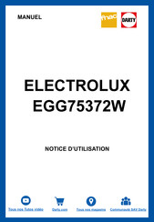 Electrolux EGG75372W Notice D'utilisation