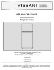 Vissani 1006460463 Guide D'utilisation Et D'entretien