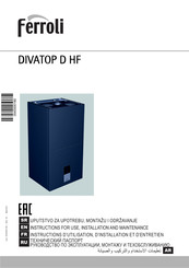 Ferroli DIVATOP D HF32 Instructions D'utilisation