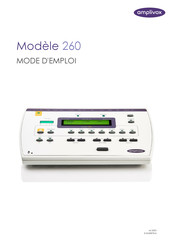 AmpliVox 260 Mode D'emploi