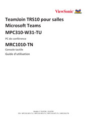 ViewSonic TeamJoin TRS10 Guide D'utilisation