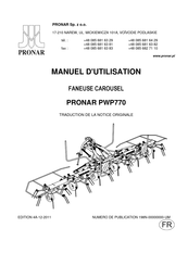 PRONAR PWP770 Manuel D'utilisation