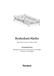 Ehrenkind Bodenbett Kiefer Instructions De Montage