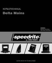 Tru-Test speedrite Delta Mains Manuel D'instructions